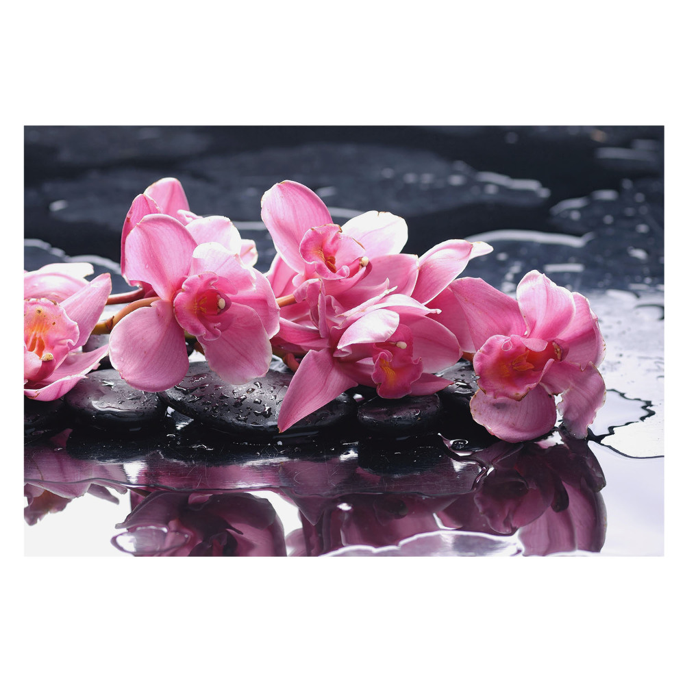 Fototapet pentru living Armonia Orhideei Roz