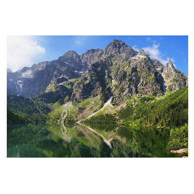 Fototapet pe perete Reflexii ale munților în apă