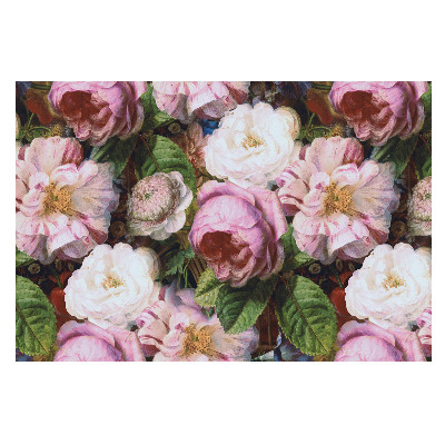Fototapet pentru dormitor Clasic într-o versiune florală