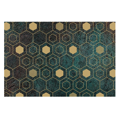 Fototapet vlies Hexagone geometrice întunecate