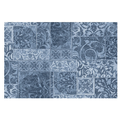 Fototapet vlies pe perete Ornament vintage albastru