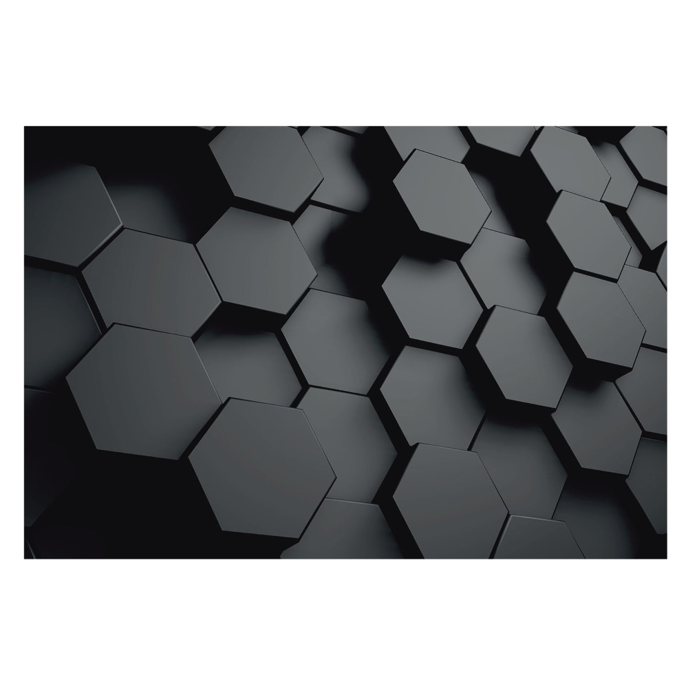 Fototapet pentru dormitor Hexagone 3D moderne