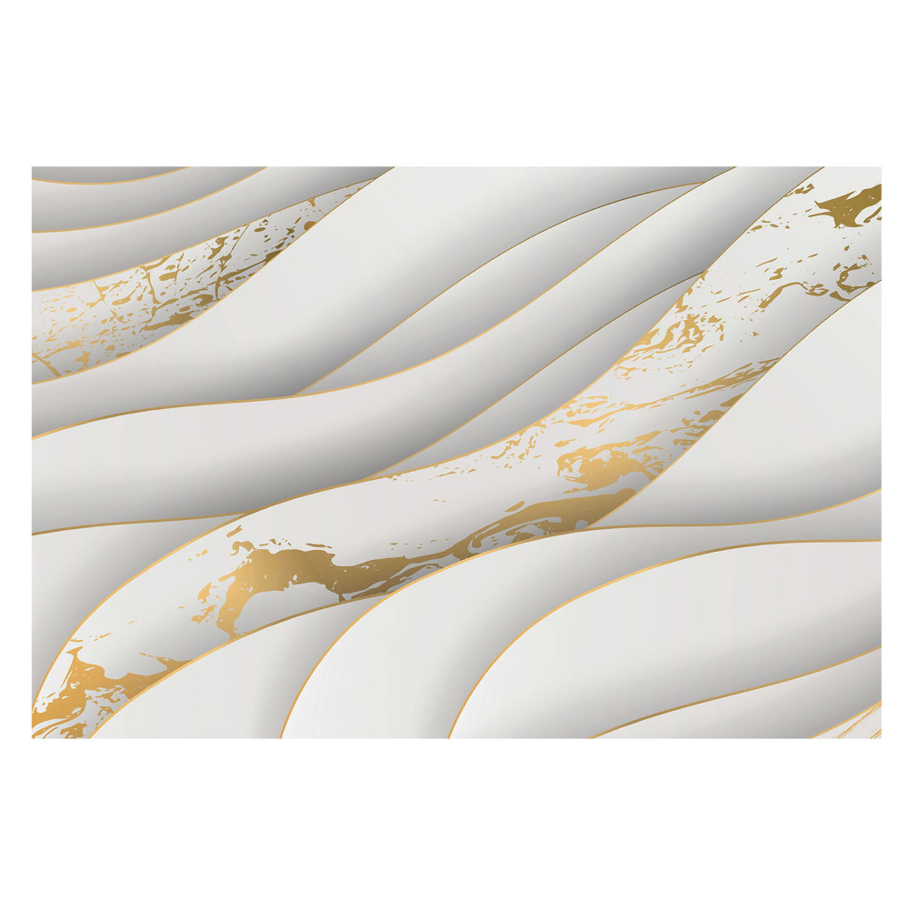 Fototapet modern pentru living cu valuri abstracte elegante