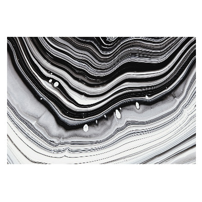 Fototapet decorativ pe perete Unde optice alb-negru