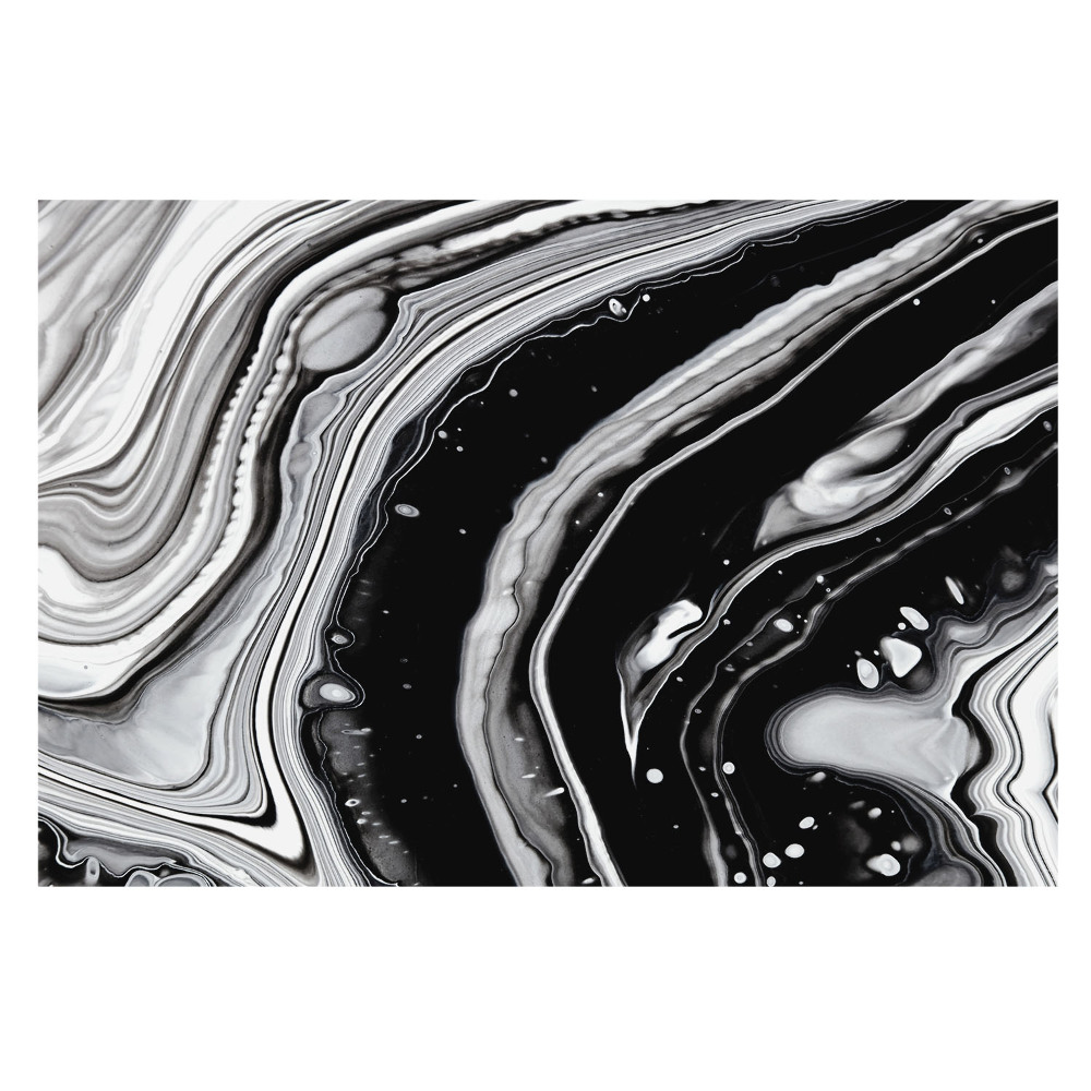 Fototapet modern pentru living Linii ondulate gri