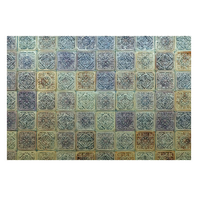Fototapet vlies pentru living Plăci geometrice elegante