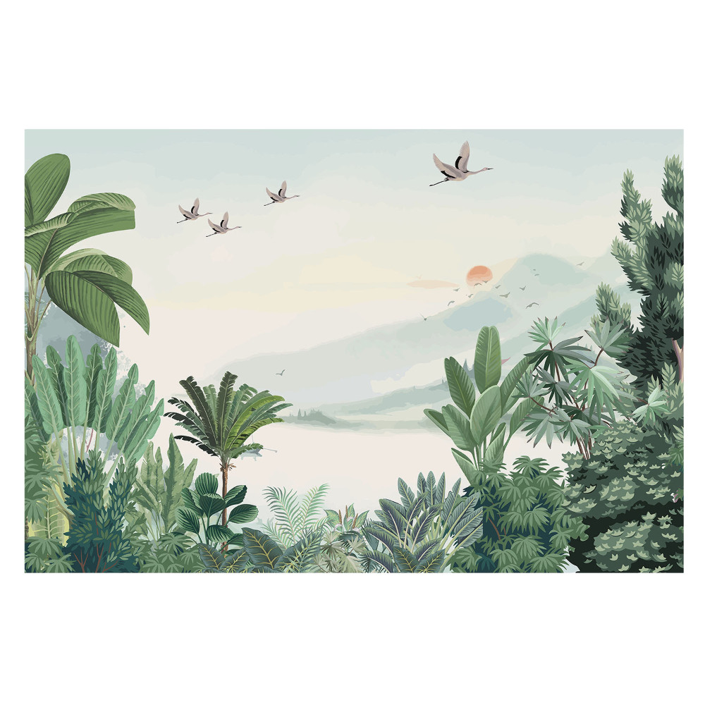Fototapet pentru living Peisaj exotic al junglei