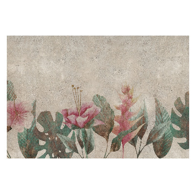 Fototapet modern la comandă Floră vintage pastelată