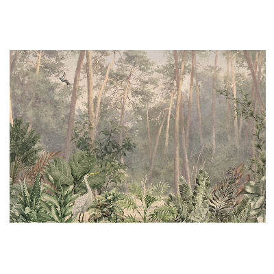 Tapet foto decorativ Motiv pastelat al pădurii