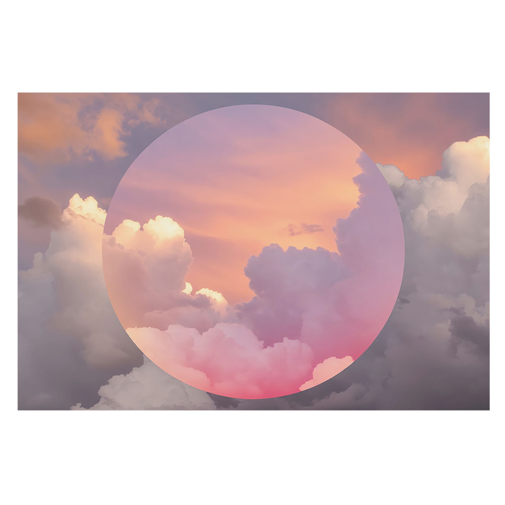 Fototapet pentru living Armonia pastelată a norilor