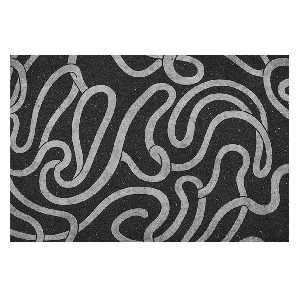 Fototapet modern pentru living Abstracție răsucită a formelor