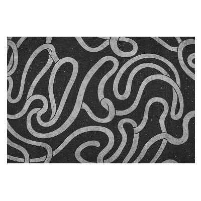 Fototapet modern pentru living Abstracție răsucită a formelor