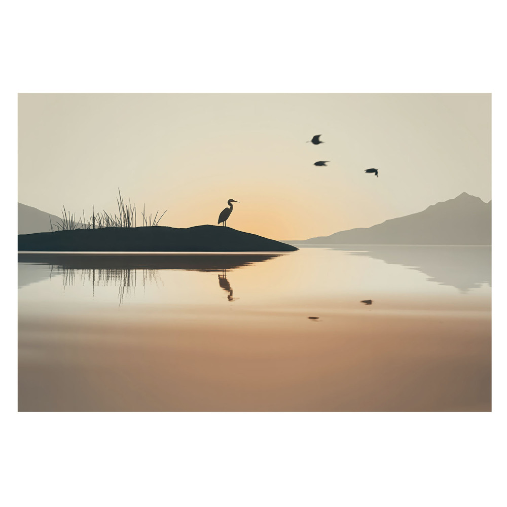 Fototapet modern la comandă Liniștea dimineții lângă lac