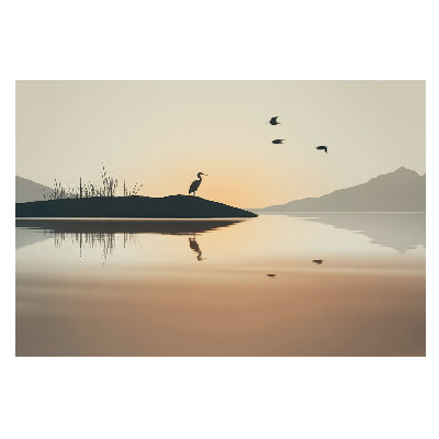Fototapet modern la comandă Liniștea dimineții lângă lac