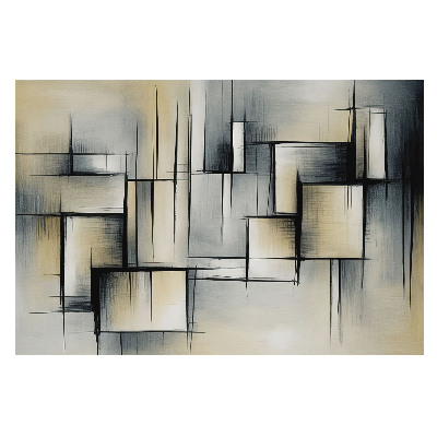 Fototapet modern Ritmul modern al figurilor gri