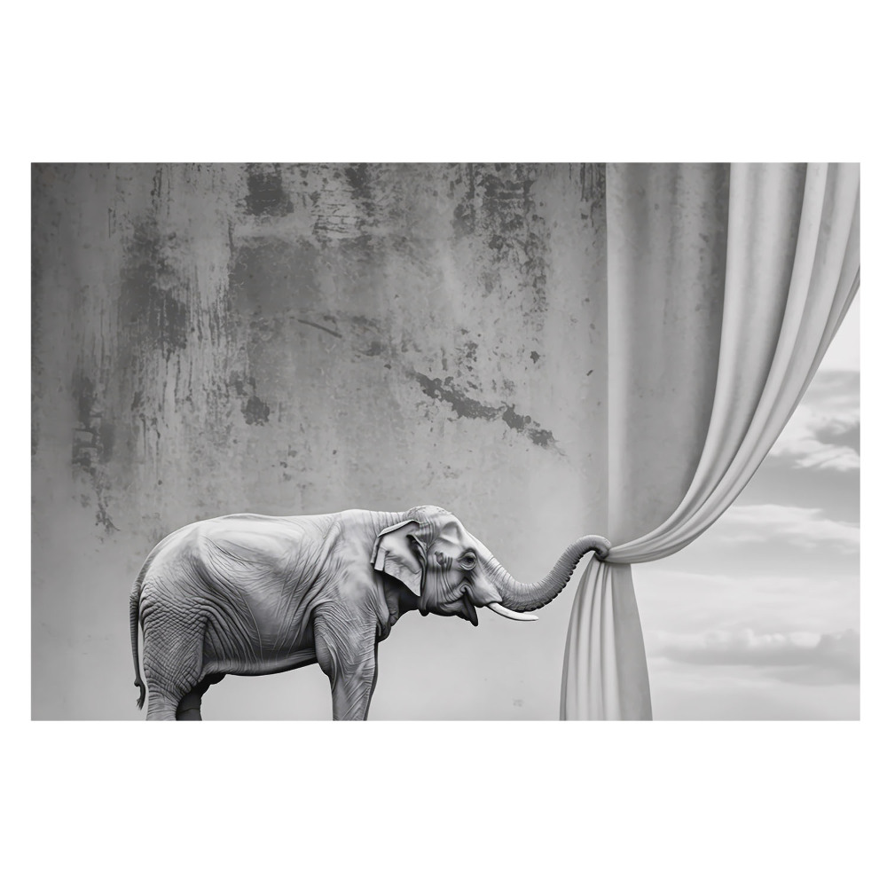 Fototapet la comandă Imaginea unui elefant într-o lume de vis