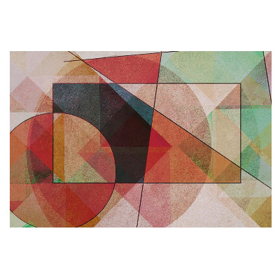 Tapet foto pe vlies Culori inspirate ale formelor geometrice