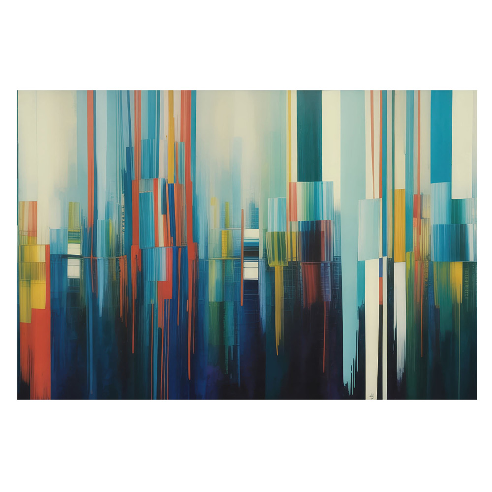 Fototapet vlies Dungi verticale de abstracție colorată
