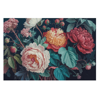 Tapet foto O împletitură clasică de flori colorate
