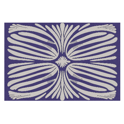 Fototapet vlies pentru living Motiv floral simetric violet