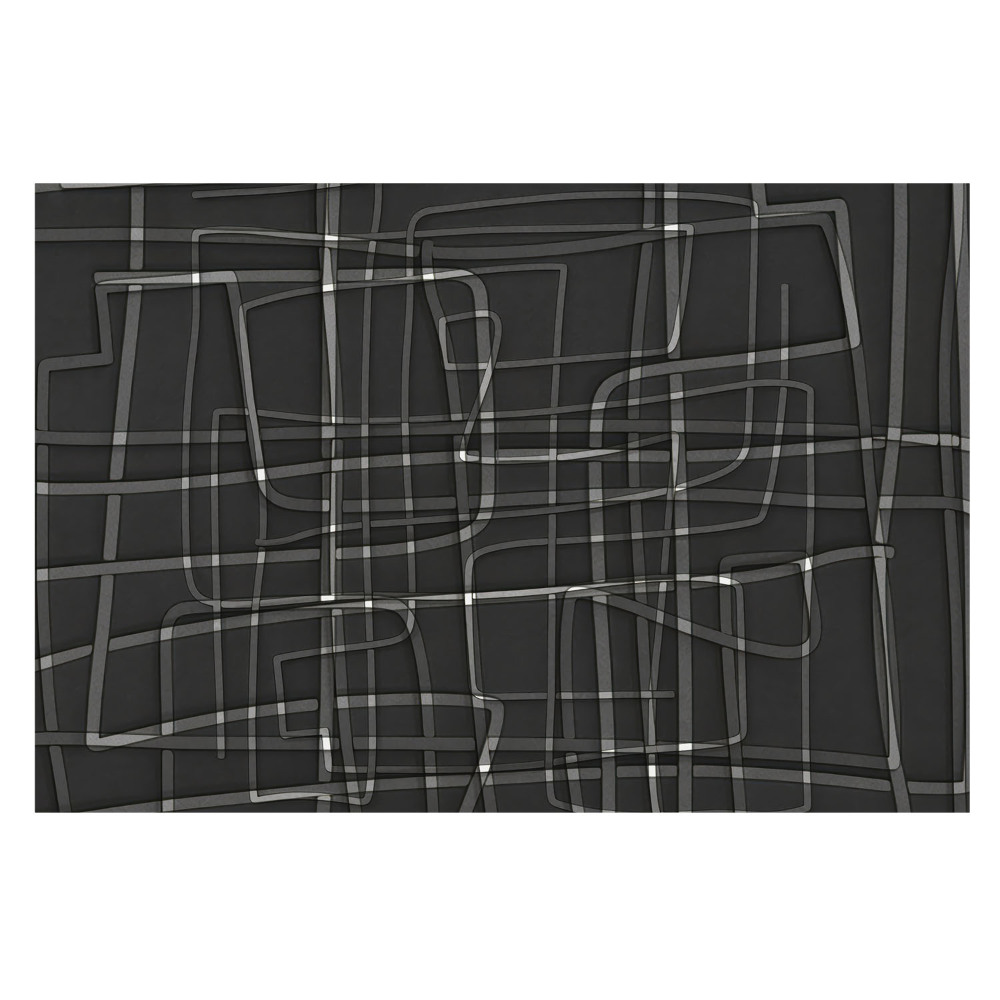 Fototapet la comandă pentru living Ritm geometric pe un fundal întunecat