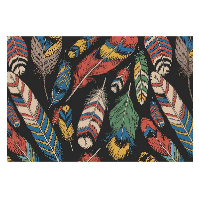 Tapet foto decorativ Un dans colorat al penei în stil boho
