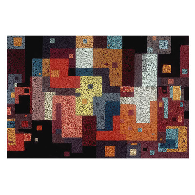 Fototapet vlies pentru living Țesătură geometrică de forme colorate