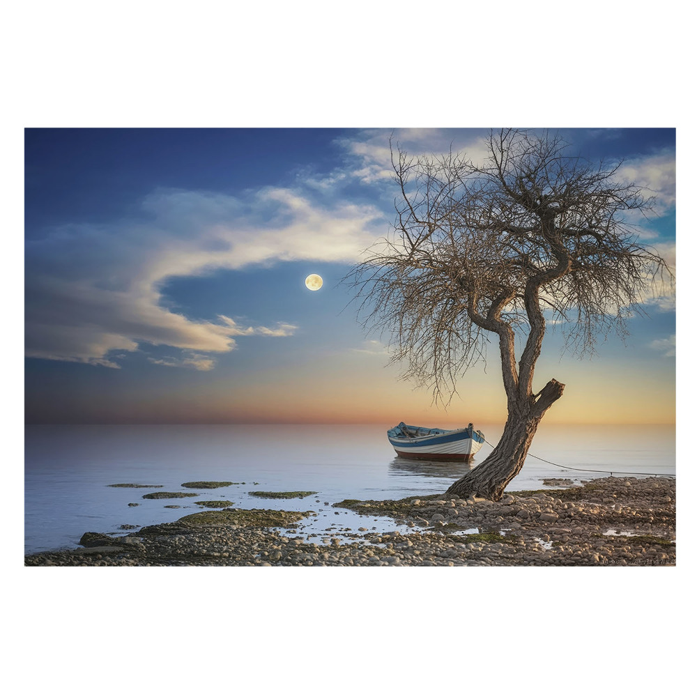 Fototapet modern pentru living Refugiu romantic la apus