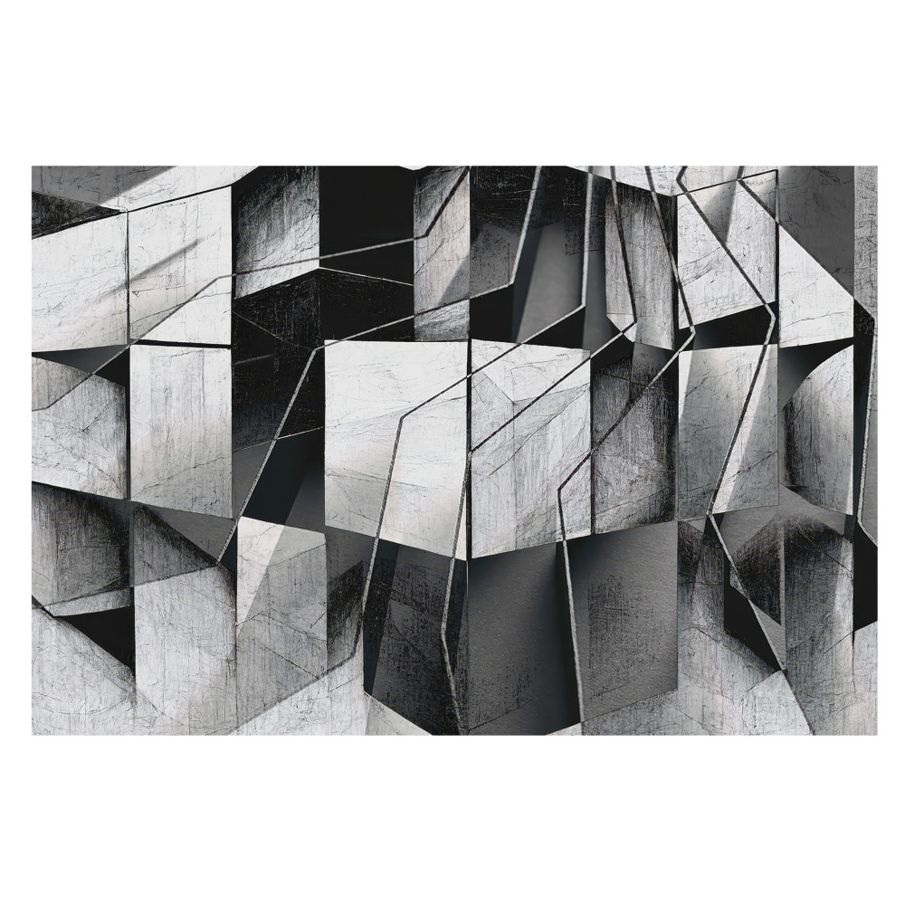 Fototapet la comandă pentru living stil modern de abstracție geometrică