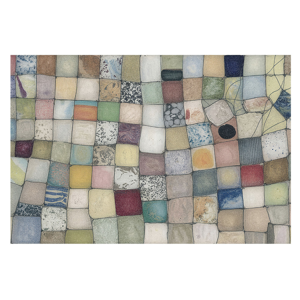 Fototapet pentru dormitor Ordine abstractă a mozaicului colorat