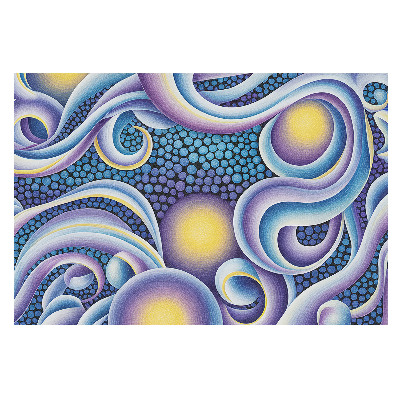 Fototapet vlies pentru copii Spirale expresive de abstracție colorată