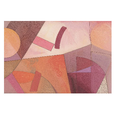 Fototapet decorativ pe perete Tonuri calde de abstracție geometrică