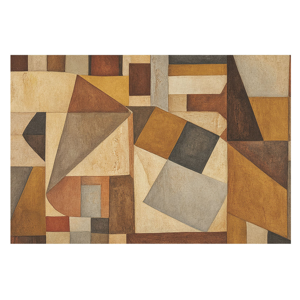 Fototapet decorativ pe perete Culori calde ale geometriei moderne