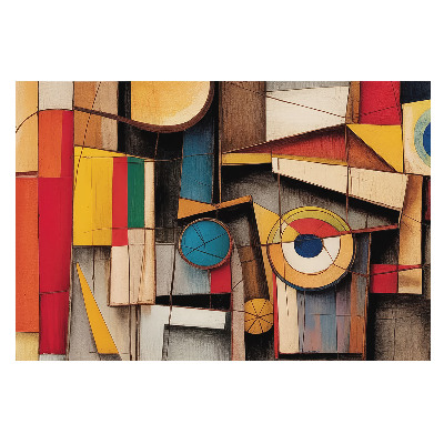 Fototapet vlies pe perete O împletire colorată de abstracțiuni moderne