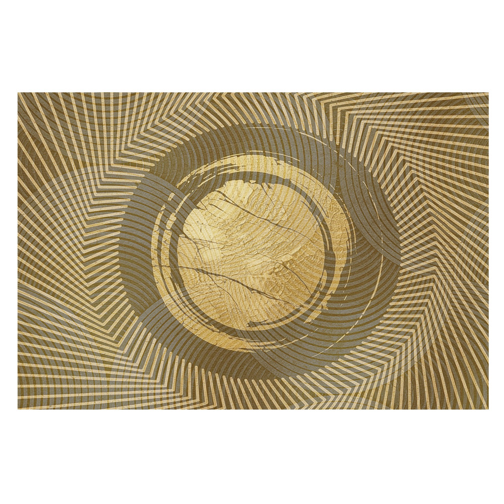 Fototapet modern la comandă Energia galbenă a abstracției geometrice
