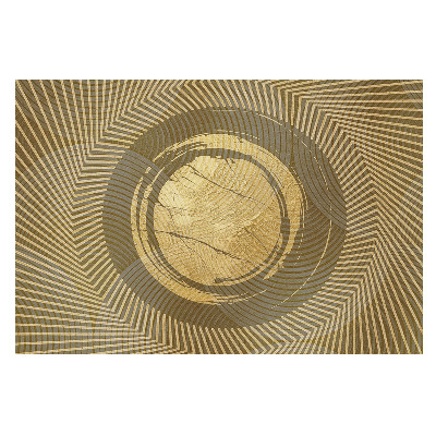Fototapet modern la comandă Energia galbenă a abstracției geometrice