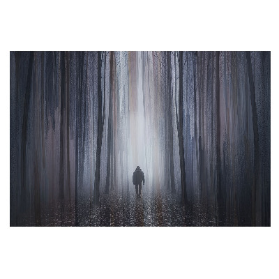 Fototapet decorativ pe perete O plimbare misterioasă în adâncul pădurii