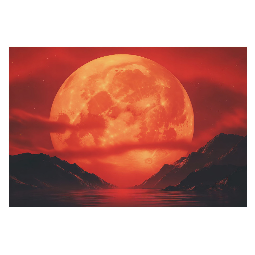 Fototapet Culori intense ale unei nopți luminate de lună
