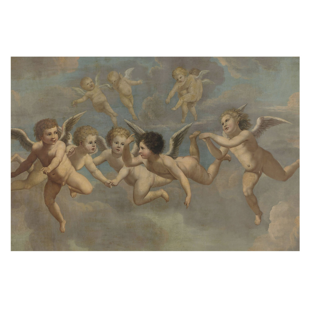 Fototapet la comandă pentru living Dansul ceresc al lui Putti în nori