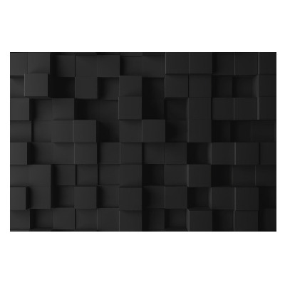 Fototapet vlies Structură modernă a blocurilor negre