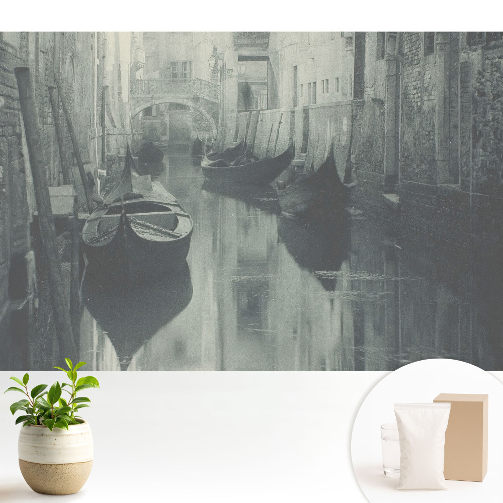 Fototapet modern pentru living Ritmul canalului venețian