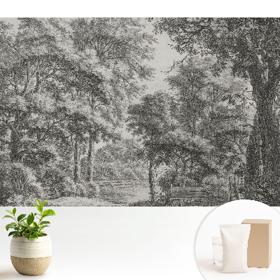 Tapet foto decorativ Peisaj forestier armonios