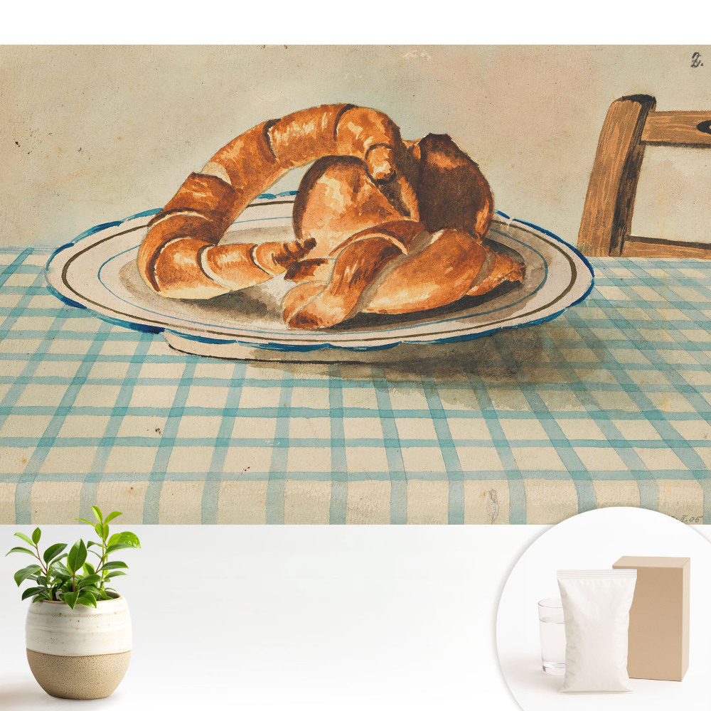 Fototapet modern Croissante proaspete de bucătărie