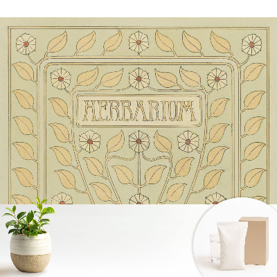 Fototapet modern la comandă Motivul herbarului Art Nouveau