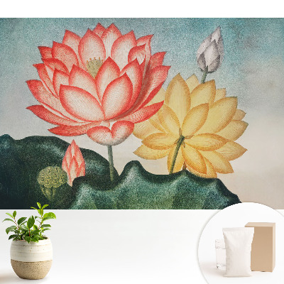 Fototapet decorativ pe perete Flori de lotus romantice
