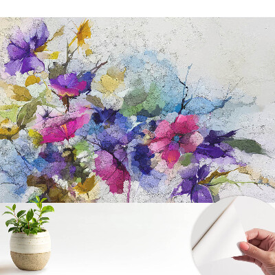 Tapet foto autoadeziv Un accent puternic de forme florale