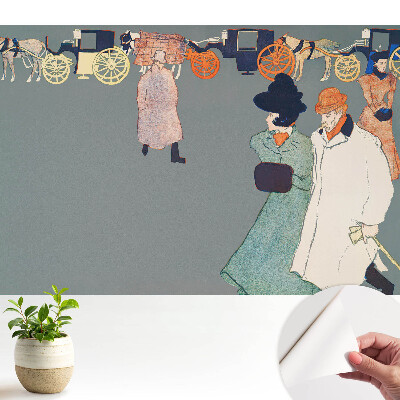 Fototapet autoadeziv pentru dormitor Costume de trăsură nostalgice