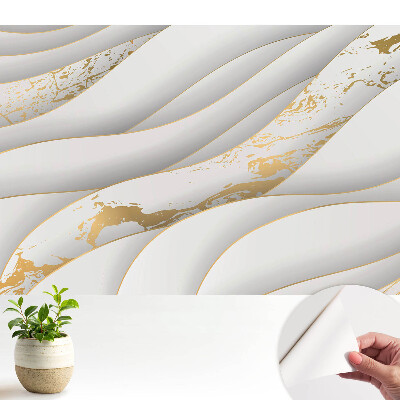 Fototapet autoadeziv pentru living Valuri abstracte elegante