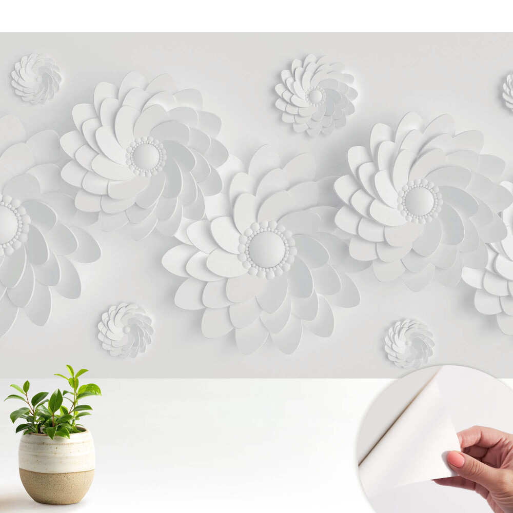Fototapet autocolant Spirale florale moderne