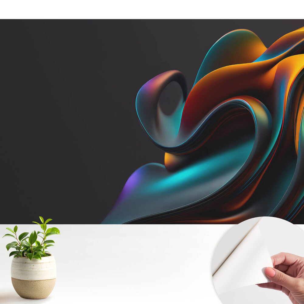 Tapet autocolant perete Vârtej abstract colorat